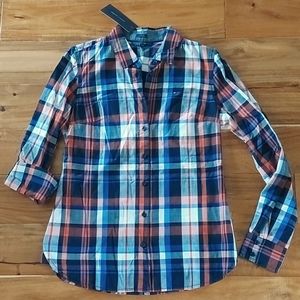 Women's Tommy Hilfiger Plaid Blouse Size S